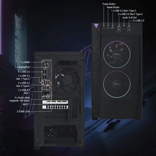 PC GIGABYTE AORUS PRIME 3 AP351 AP3A5N6-5104 Ryzen 5 9500F / RTX 5060 / 16GB / 1TB